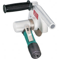 Dynabrade - 4-1/2" Wheel Diam, 20,000 RPM, Pneumatic Cutoff & Cutoff-Grinder Tool - Right Angle Handle, 1/4 NPT Inlet - Exact Tooling