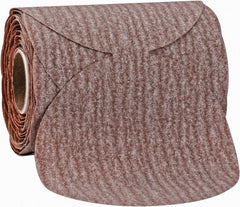 Norton - 3-1/2" Diam, 180 Grit Aluminum Oxide Adhesive PSA Disc - Fine Grade, Natural, B Weighted Backing, Flexible - Exact Tooling