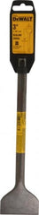 DeWALT - 3" Head Width, 12" OAL, 1" Shank Diam, Scaling Chisel - SDS Max Drive, SDS Max Shank, Steel - Exact Tooling