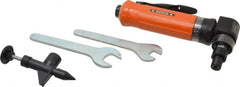 Dotco - 1/4" Collet, Angle Handle, Air Angle Die Grinder - 12,000 RPM, Rear Exhaust, 23 CFM, 0.4 hp, 90 psi, 1/4" Inlet - Exact Tooling