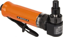 Dotco - 1/4" Collet, Angle Handle, Air Angle Die Grinder - 20,000 RPM, Rear Exhaust, 23 CFM, 0.4 hp, 90 psi, 1/4" Inlet - Exact Tooling