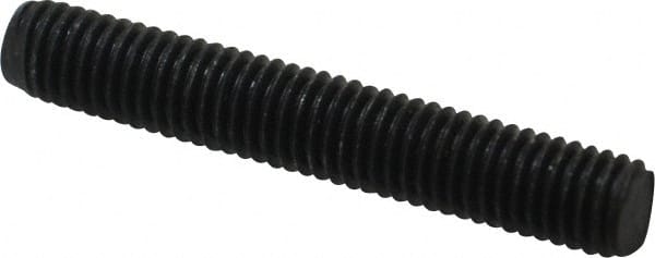 Value Collection - M8x1.25 50mm OAL Fully Threaded Stud - Carbon Steel, Plain Finish, Metric - Exact Tooling