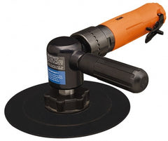 Dotco - 9,000 RPM, 0.9 hp, Handheld Pneumatic Buffer - 5/8-11" Spindle Thread, 1/4" Inlet - Exact Tooling