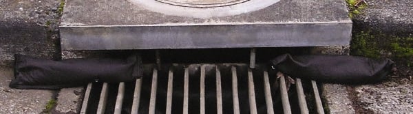 Enpac - 15" Long x 4" Wide, Nonwoven Geo-Textile Drain Dam - 4 x 4" to 15 x 15" Drain, Black, Use for Oil/Sediment - Exact Tooling