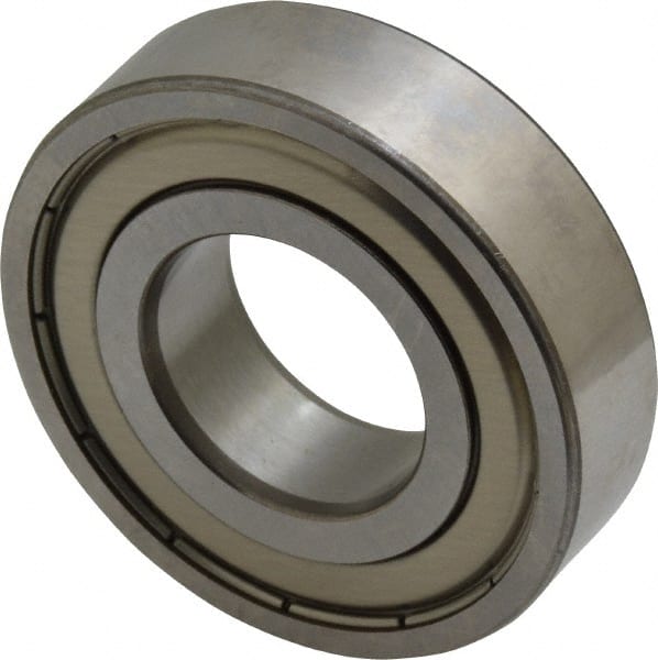 SKF - 7/8" Bore Diam, 1-7/8" OD, Double Shield Deep Groove Radial Ball Bearing - 1/2" Wide, 1 Row, Round Bore, 1,320 Lb Static Capacity, 2,270 Lb Dynamic Capacity - Exact Tooling