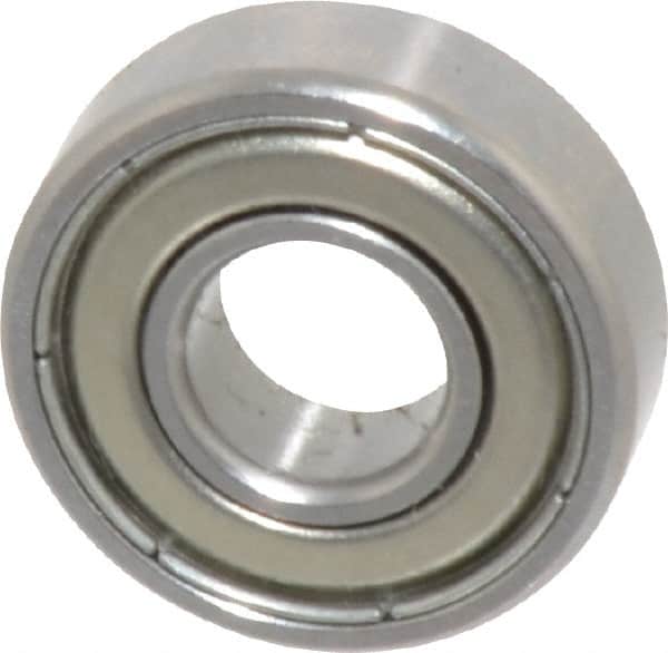 SKF - 1/4" Bore Diam, 5/8" OD, Double Shield Deep Groove Radial Ball Bearing - 0.196" Wide, 1 Row, Round Bore, 139 Lb Static Capacity, 332 Lb Dynamic Capacity - Exact Tooling