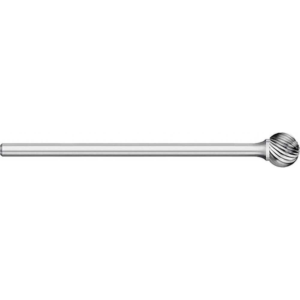 Titan USA - Burrs; Head Shape: Ball ; Industry Specification: SD-3L6 ; Tooth Style: Single Cut ; Cutting Diameter (Inch): 3/8 ; Cutting Diameter (Decimal Inch): 0.3750 ; Shank Diameter (Inch): 1/4 - Exact Tooling