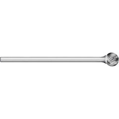 Titan USA - Burrs; Head Shape: Ball ; Industry Specification: SD-5L6 ; Tooth Style: Single Cut ; Cutting Diameter (Inch): 1/2 ; Cutting Diameter (Decimal Inch): 0.5000 ; Shank Diameter (Inch): 1/4 - Exact Tooling