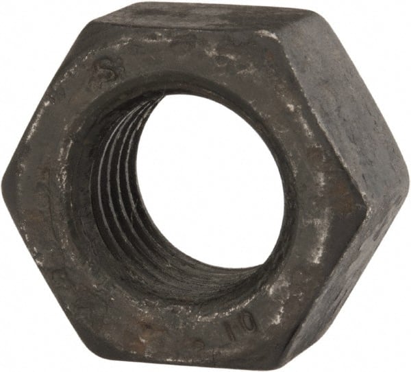Value Collection - M30x3.50 Steel Right Hand Hex Nut - 46mm Across Flats, 24mm High, Uncoated - Exact Tooling