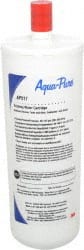 3M Aqua-Pure - 3-5/8" OD, 5µ, Cellulose Fiber Replacement Cartridge for AP510 - 9" Long, Reduces Sediments, Tastes, Odors, Chlorine & Scale - Exact Tooling