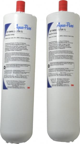 3M Aqua-Pure - 3-5/8" OD, 0.5µ, Carbon Block Replacement Cartridges for AP-DWS1000 Filter - 11-1/2" Long, Reduces Sediments, Tastes, Odors, Chlorine, MTBE's, VOC's, Lead & Cysts - Exact Tooling