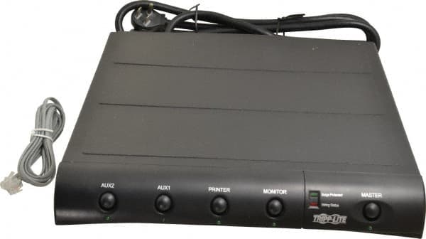 Tripp-Lite - 6 Outlets, 120 Volts, 15 Amps, 6' Cord, Power Outlet Strip - Under Monitor Mount, 5-15P NEMA Configuration, 12" Strip, UL1449 3rd Edition - Exact Tooling