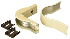 Wiremold - 2 Inch Wide, Raceway Elbow End - 90°, Ivory, For Use with Wiremold 2400 Series Raceways, (2) Couplings - Exact Tooling