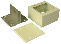 Wiremold - 2-7/8 Inch Wide x 4-3/4 Inch High, Raceway Box - Ivory, For Use with Wiremold 2400 Series Raceways - Exact Tooling