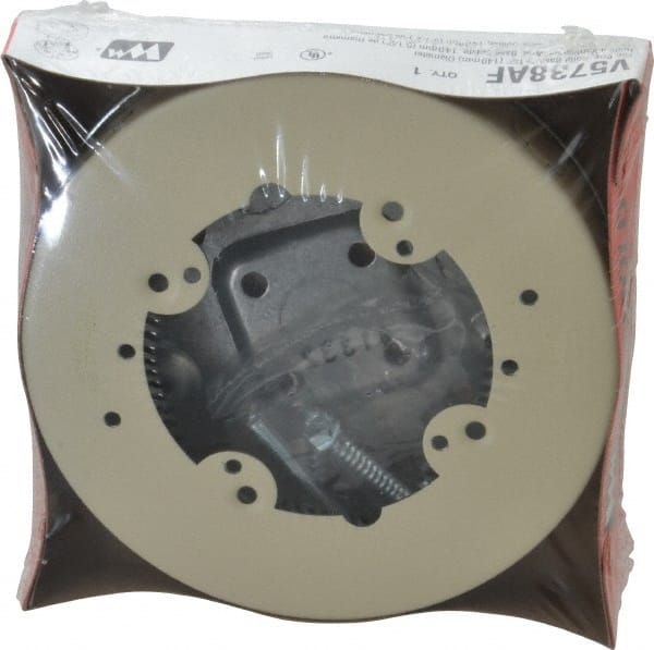 Wiremold - 1 Gang, (4) 1/2" Knockouts, Steel Round Device Box - 5-1/2" Overall Height x 5-1/2" Overall Width x 1" Overall Depth - Exact Tooling