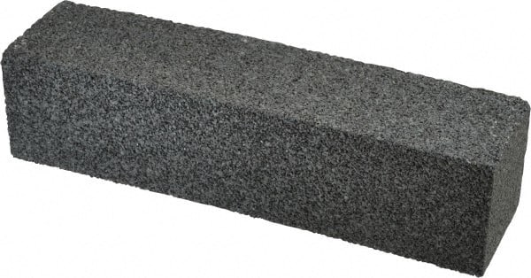 Made in USA - 8" Long x 2" Wide x 2" Thick, Silicon Carbide Sharpening Stone - Plain Rectangle, 24 Grit, Very Coarse Grade - Exact Tooling
