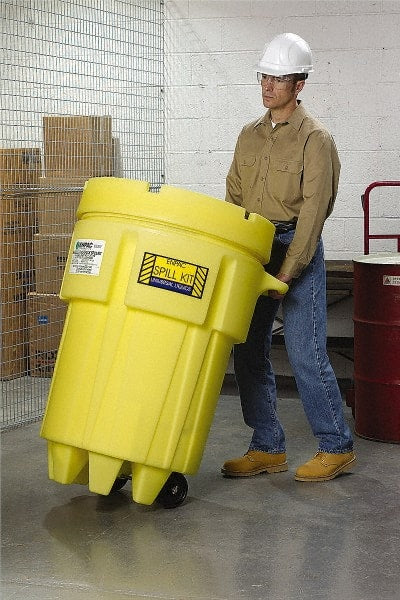 Enpac - Overpack & Salvage Drums Type: Salvage Drum w/Wheels Total Capacity (Gal.): 50.00 - Exact Tooling