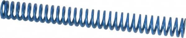 Associated Spring Raymond - 1/2" Hole Diam, 9/32" Rod Diam, 4-1/2" Free Length, Blue Die Spring - 56.3 Lb Max Deflection, 2.25" Max Deflection, Medium Duty, Chromium Alloy Steel - Exact Tooling