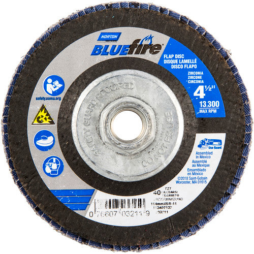 4-1/2″ × 1/4″ × 5/8″-11 20X High Performance Flap Disc Type 29 Conical 40 Grit - Exact Tooling