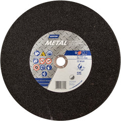14″ × 7/64″ × 1″ Metal Chopsaw Cut-Off Wheel Type 01 Straight 36 Grit Aluminum Oxide - Exact Tooling