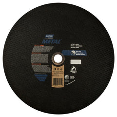 14″ × 7/64″ × 1″ Metal Chopsaw Cut-Off Wheel Type 01 Straight 36 Grit Aluminum Oxide - Exact Tooling