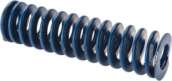 Associated Spring Raymond - 1-1/2" Hole Diam, 3/4" Rod Diam, 5-1/2" Free Length, Blue Die Spring - 508.8 Lb Max Deflection, 2.75" Max Deflection, Medium Duty, Chromium Alloy Steel - Exact Tooling