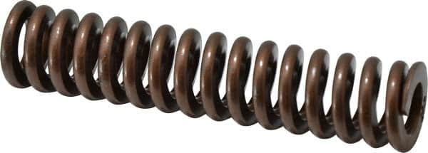 Associated Spring Raymond - 1" Hole Diam, 1/2" Rod Diam, 4-1/2" Free Length, Gold Die Spring - 475.2 Lb Max Deflection, 1.35" Max Deflection, Heavy Duty, Chromium Alloy Steel - Exact Tooling