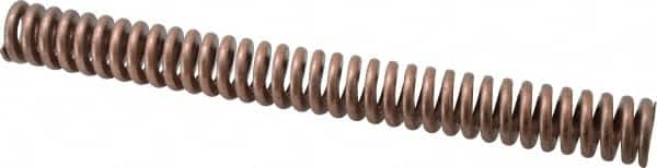 Associated Spring Raymond - 1-1/4" Hole Diam, 5/8" Rod Diam, 12" Free Length, Gold Die Spring - 748.8 Lb Max Deflection, 3.6" Max Deflection, Heavy Duty, Chromium Alloy Steel - Exact Tooling