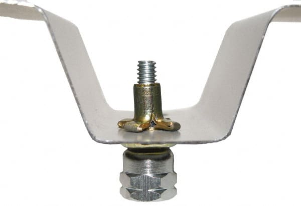 Buildex - 2" Zinc-Plated Steel Vertical (End Drilled) Mount Threaded Rod Anchor - 3/8" Diam x 1-1/4" Long, 750 Lb Ultimate Pullout, For Use with Steel - Exact Tooling