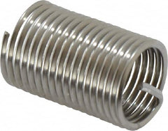 Recoil - 1/2-20 UNF, 1" OAL, Free Running Helical Insert - 16-7/8 Free Coils, Tanged, Stainless Steel, Bright Finish, 2D Insert Length - Exact Tooling