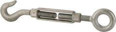 Made in USA - 4,200 Lb Load Limit, 1" Thread Diam, 6" Take Up, Steel Hook & Eye Turnbuckle - 21-1/4" Closed Length - Exact Tooling