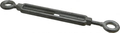 Made in USA - 1,200 Lb Load Limit, 3/8" Thread Diam, 6" Take Up, Steel Eye & Eye Turnbuckle - 11-7/8" Closed Length - Exact Tooling