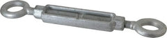 Made in USA - 5,200 Lb Load Limit, 3/4" Thread Diam, 6" Take Up, Steel Eye & Eye Turnbuckle - 17-3/4" Closed Length - Exact Tooling