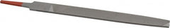 Simonds File - 8" Long, Second Cut, Flat American-Pattern File - Double Cut, Tang - Exact Tooling
