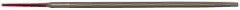 Simonds File - 6" Long, Second Cut, Round American-Pattern File - Double Cut, Tang - Exact Tooling