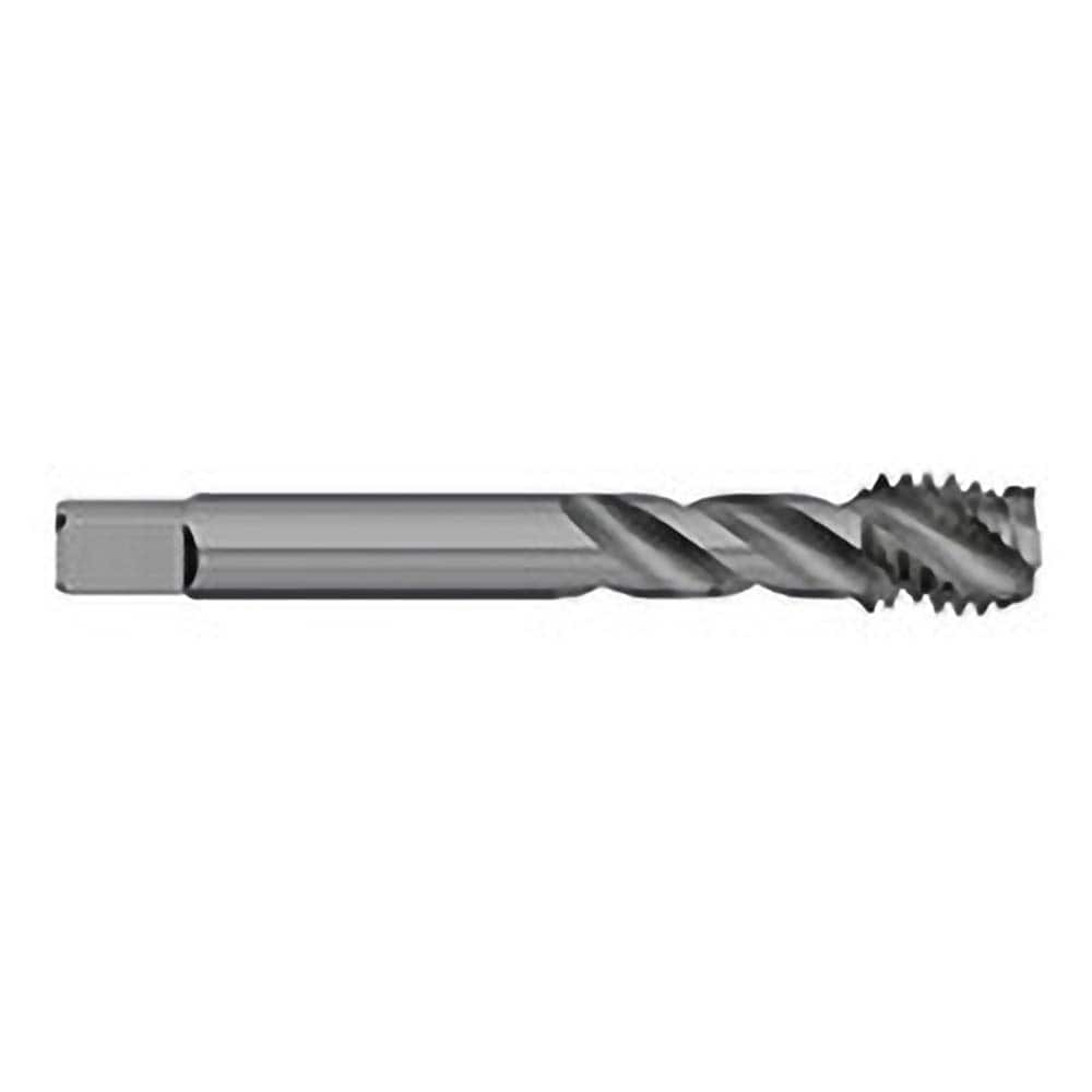 Titan USA - Spiral Flute Taps; Thread Size (Inch): 1/4-20 ; Chamfer: Semi-Bottoming ; Class of Fit: 2B/3B ; Thread Limit: H3 ; Number of Flutes: 3 ; Material: Powdered Metal - Exact Tooling