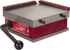 Suburban Tool - Standard Pole Square Permanent Magnetic Block Chuck - 6" Long x 6" Wide x 2-5/8" High, Ceramic - Exact Tooling