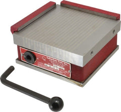 Suburban Tool - Fine Pole Square Permanent Magnetic Block Chuck - 6" Long x 6" Wide x 2-5/8" High, Ceramic - Exact Tooling