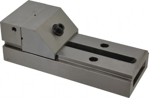 Suburban Tool - 3" Jaw Width, 4-3/4" Jaw Opening Capacity, 1-5/16" Jaw Height, Toolmaker's Vise - Flat Jaw, 0.0002" Parallelism, 0.0002" Squareness, 7-1/2" OAL x 3" OAW x 2-5/8" OAH - Exact Tooling