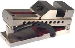 Suburban Tool - 3" Jaw Width x 1-5/16" Jaw Height, 4-3/4" Jaw Capacity, Steel, V Groove Sine Vise - 7-1/2" OAL x 3" Overall Width x 3-5/8" Overall Height, Square to within 0.0002", Parallel to within 0.0002" - Exact Tooling