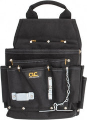 CLC - 12 Pocket Electrician's Holster - Nylon, Black - Exact Tooling