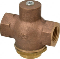 Kingston - 1/2" Brass Check Valve - Inline, FNPT x FNPT, 400 WOG - Exact Tooling