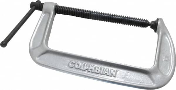 Wilton - Light-Duty 8" Max Opening, 4" Throat Depth, Ductile Iron Standard C-Clamp - 1,700 Lb Capacity, 0" Min Opening, Standard Throat Depth - Exact Tooling