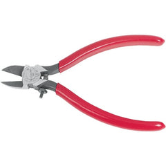 Proto - 7-5/16" OAL, Diagonal Cutter - 1" Jaw Length x 29/32" Jaw Width, Oval Head, Plastisol Handle - Exact Tooling