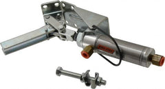 Lapeer - 100 Lb Inner Hold Capacity, Horiz Mount, Air Power Hold-Down Toggle Clamp - 1/8 NPTF Port, 110° Bar Opening, 1-3/8" Height Under Bar - Exact Tooling