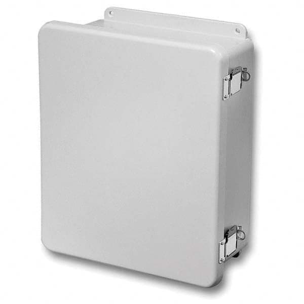 Wiegmann - NEMA 4X Fiberglass Standard Enclosure with Continuous Hinge Cover - Exact Tooling