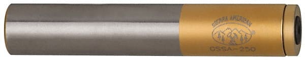 Made in USA - Slitting/Slotting Saw Arbor - Straight Shank, 1/2" Shank Diam, 2.2" OAL, For 1/4" Cutter Hole Diam - Exact Tooling