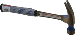 Vaughan Bushnell - 1 Lb Head, Straight Rip Claw Framing Hammer - 13" OAL, Steel Head, Steel Handle with Grip - Exact Tooling