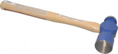 Vaughan Bushnell - 3 Lb Head Ball Pein Hammer - Hickory Handle, 16" OAL - Exact Tooling