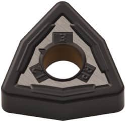 Kennametal - WNMG433 RP Grade KCP30 Carbide Turning Insert - TiCN/Al2O3 Finish, 80° Trigon, 1/2" Inscr Circle, 3/16" Thick, 3/64" Corner Radius - Exact Tooling